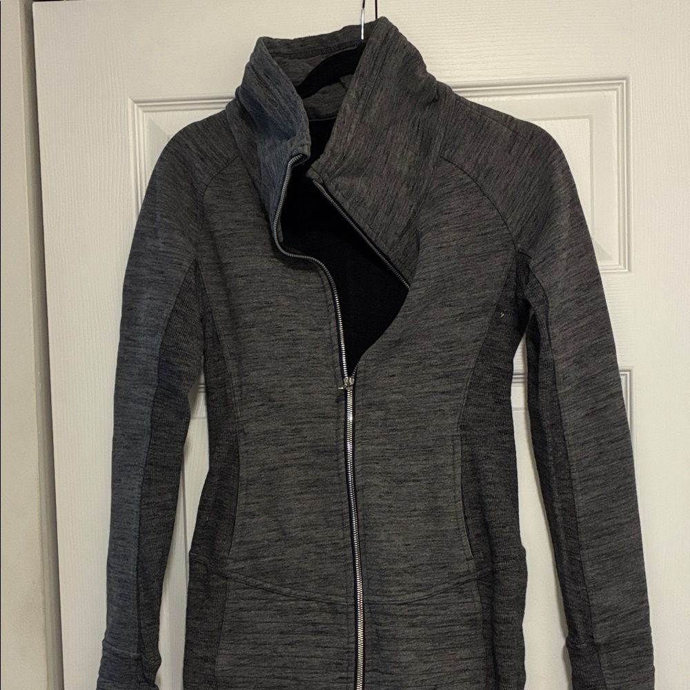 Lululemon Dark Gray Heather Zip-Up Jacket